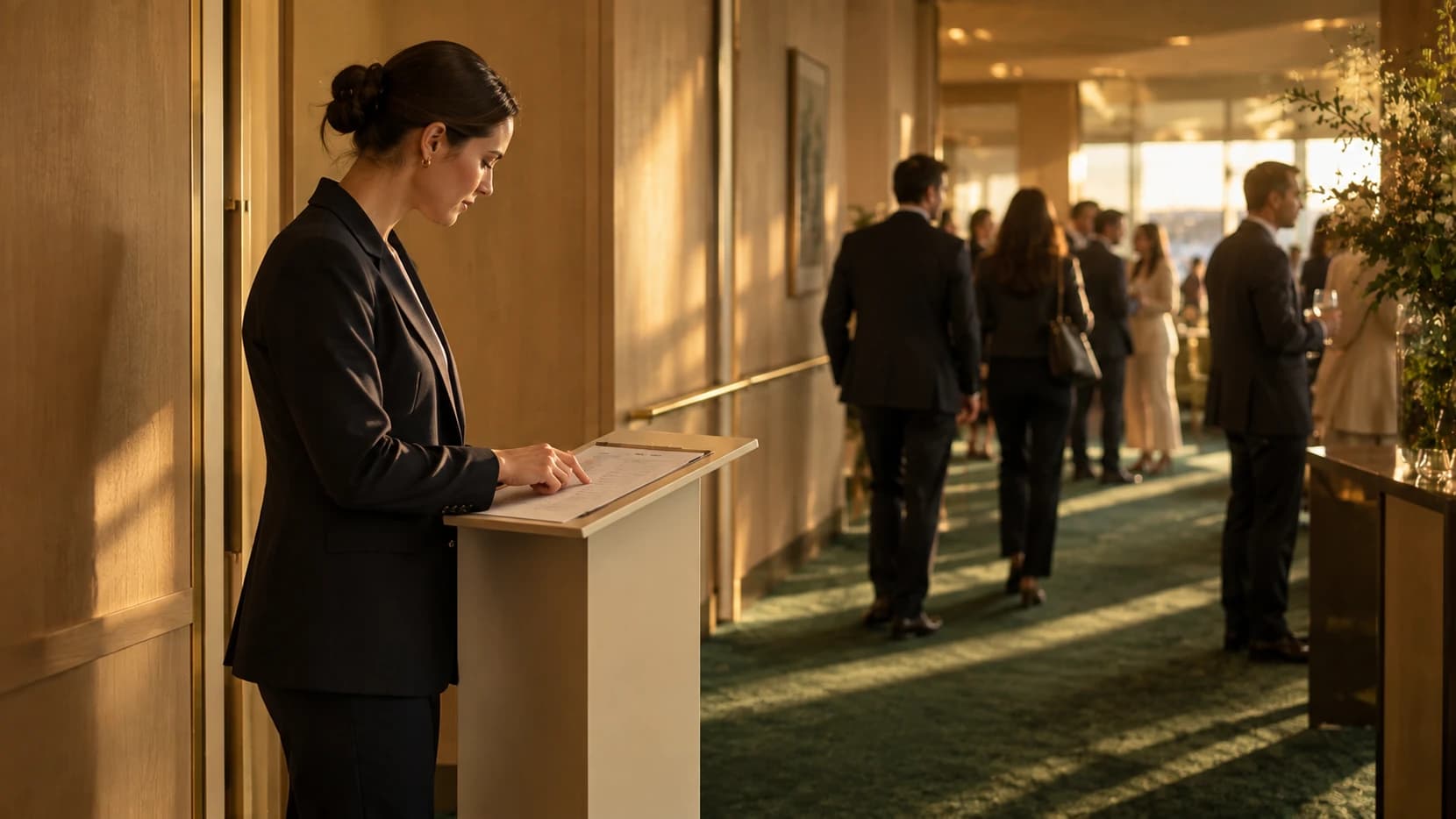 A crystal ball, for choosing the guests of a hospitality package