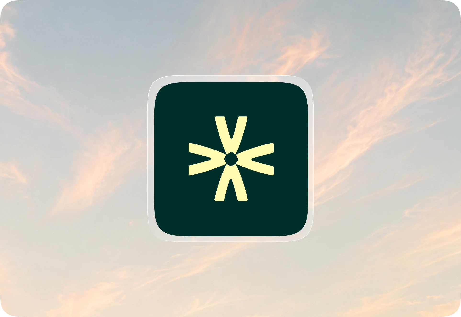 The Evenizer asterisk against a sky at dusk