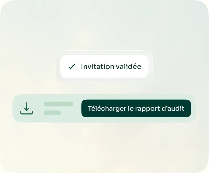 Écran d'attribution des places à une liste d'invités